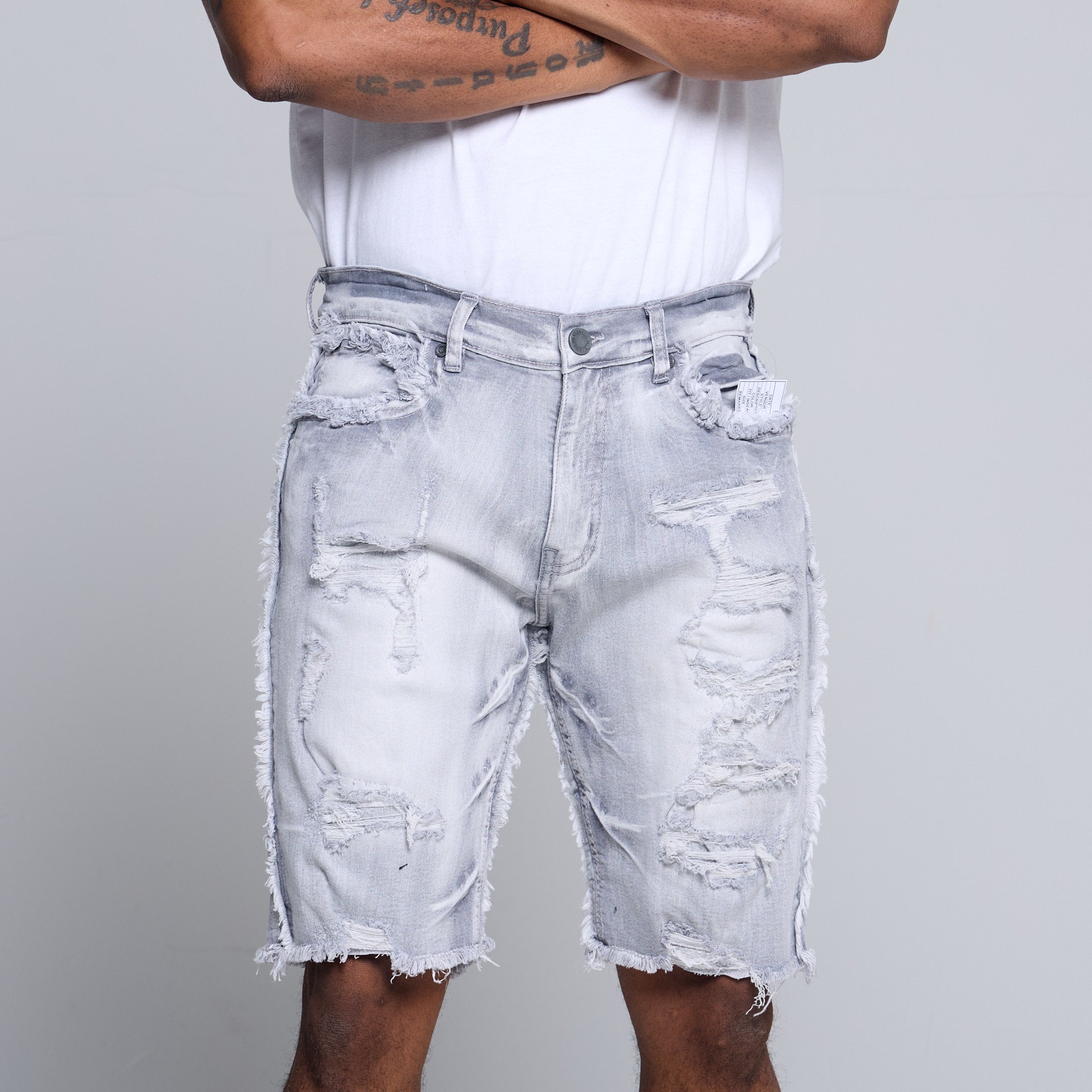 EV-22976 KID'S HACKED COLORED DENIM SHORT