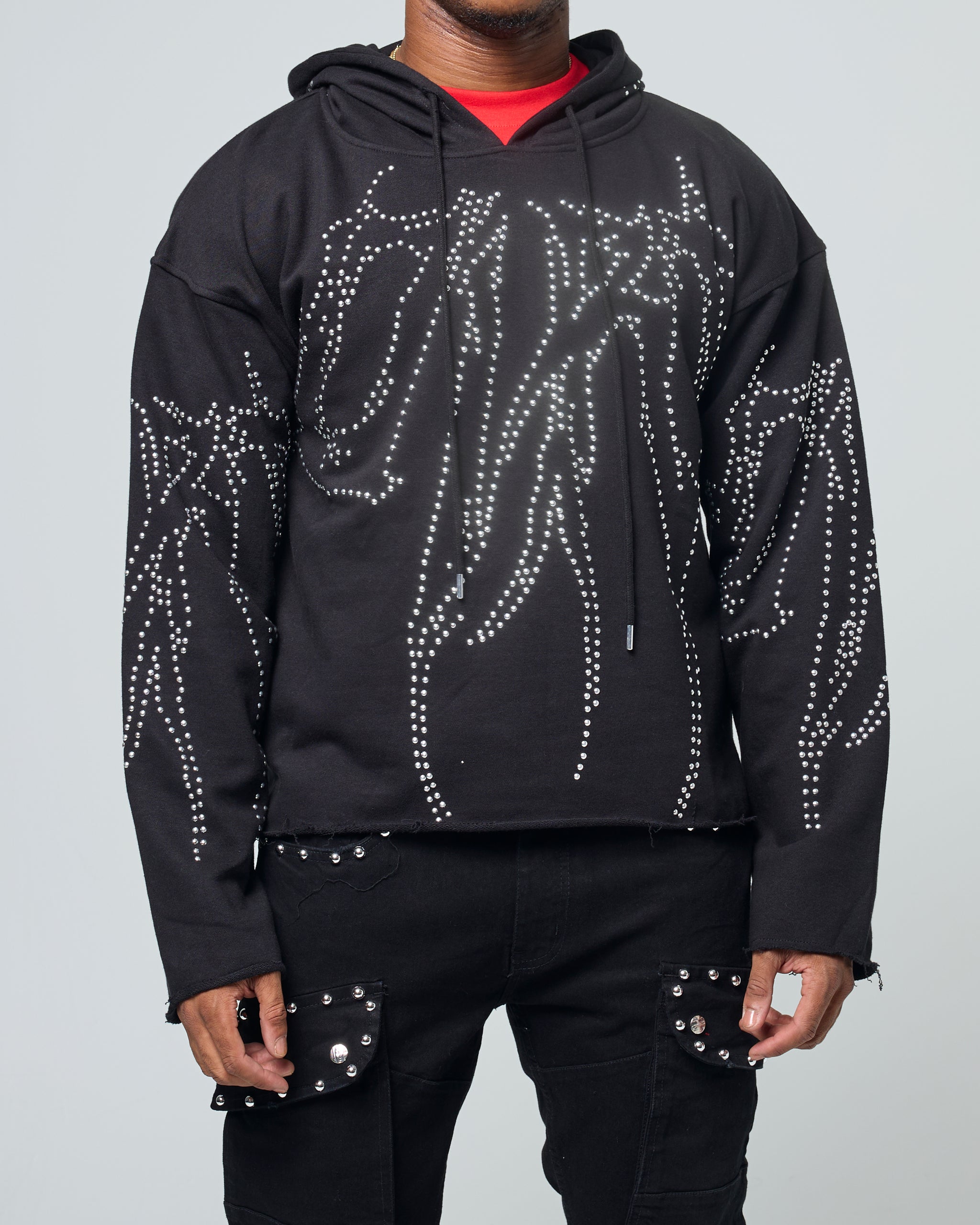 トップス Theredthread S millefeuille knit black THEREDTHREAD / ザレッドスレッド】S millefeuille knit