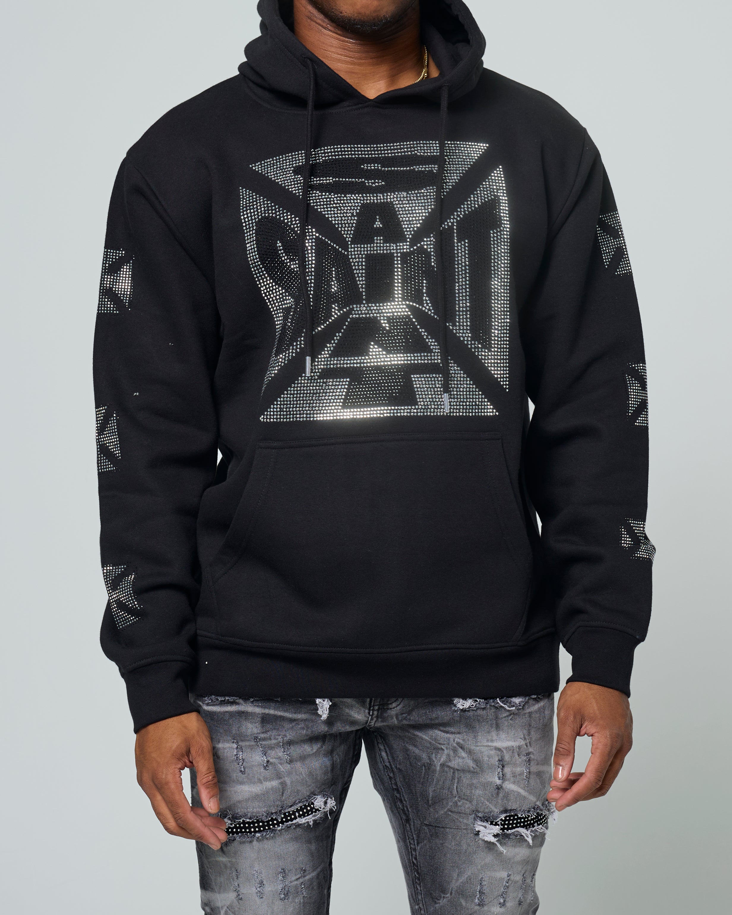 FW-10638 MEN'S SAINT CRYSTAL FLEECE PULLOVER HOODY