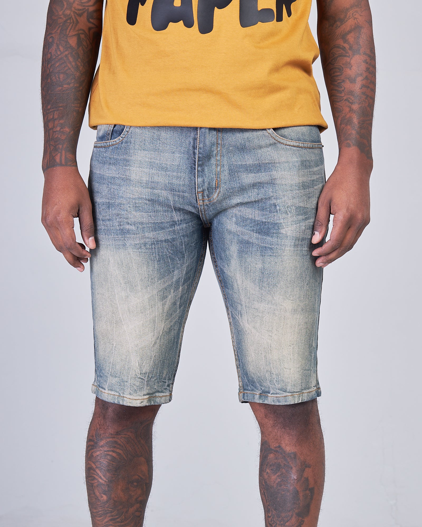 EV-22255 Men's SIMPLE PRIME DENIM & TWILL SHORT